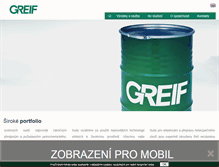 Tablet Screenshot of greif-cz.com